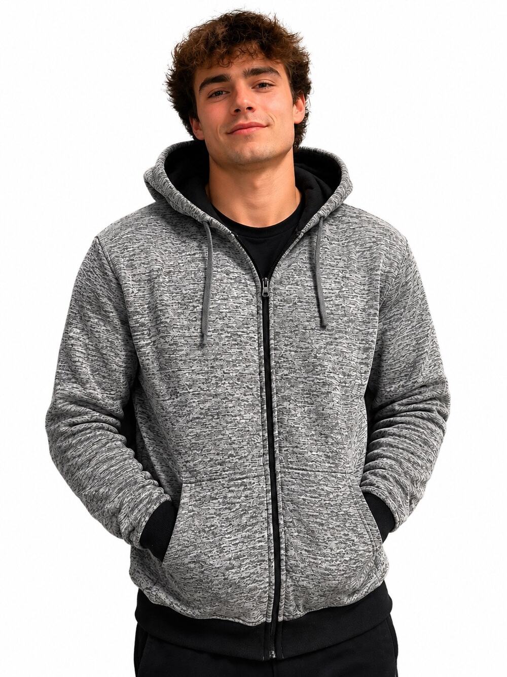 Chams Vintage Full Zip Hoodie Men’s XL Gray Streetwear Layer